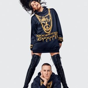 Moschino X H&M | Gold Chain Hooded Dress